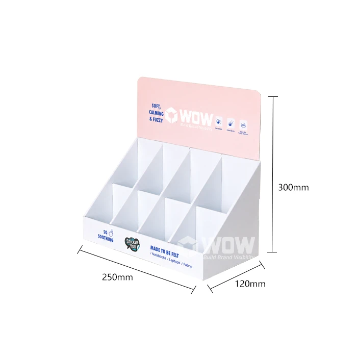 Sticker Display Stand With Multiple Compartments suppliers