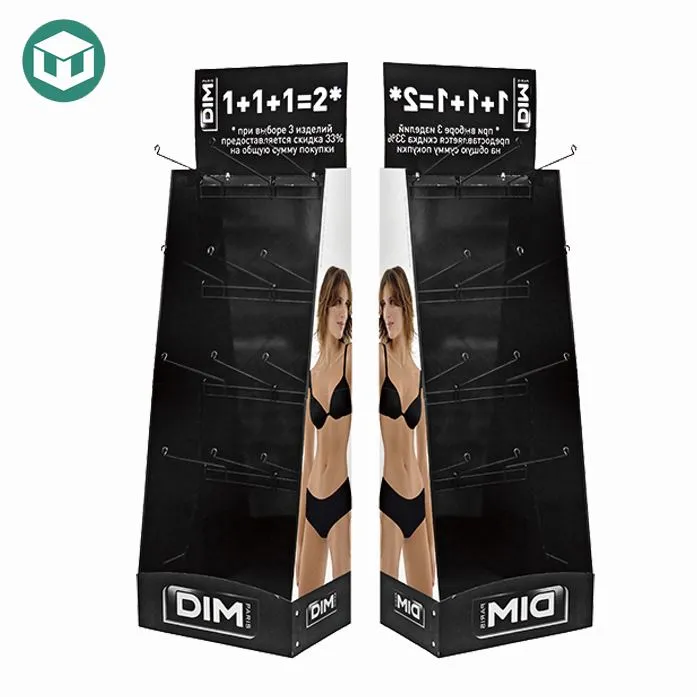 Cardboard POS Underwear Display Shelf